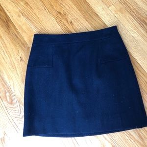 Wool navy JCrew skirt, new condition, size 6